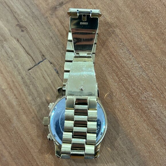 Michael Kors MK8077 Wrist Watch for Men Gold Tone - Picture 3 of 5